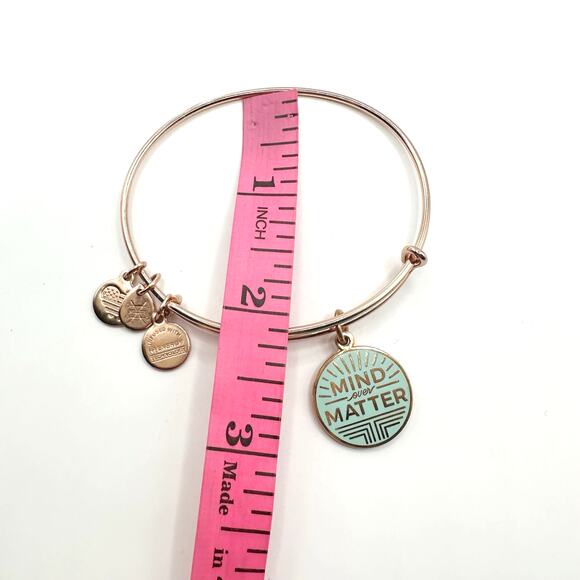 Alex and Ani Mind Over Matter Rose Gold Bangle - Picture 2 of 5
